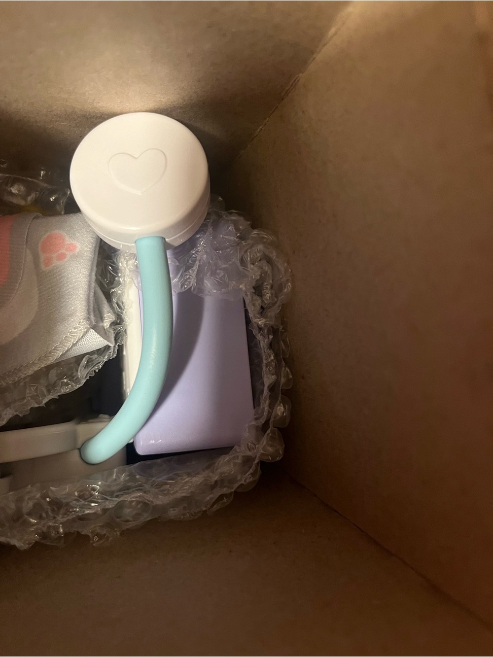 Kids Accessory Pastel Purple and Mint Pacifier Clip Holder